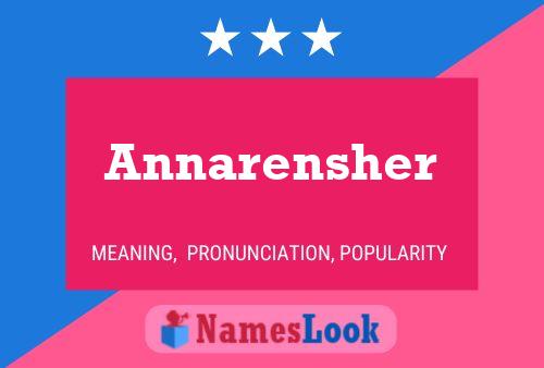 Annarensher Name Poster