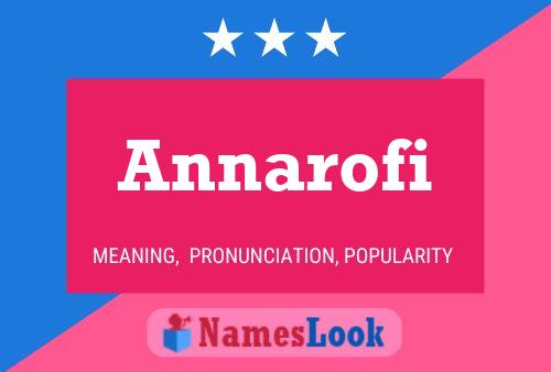 Annarofi Name Poster