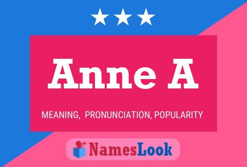 Anne A Name Poster