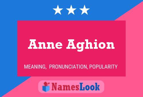 Anne Aghion Name Poster