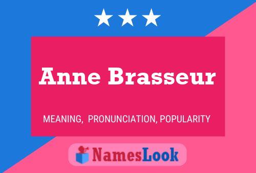 Anne Brasseur Name Poster