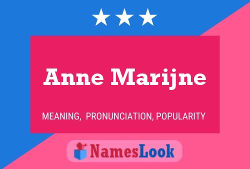 Anne Marijne Name Poster