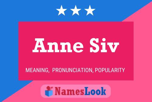 Anne Siv Name Poster