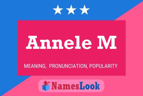 Annele M Name Poster