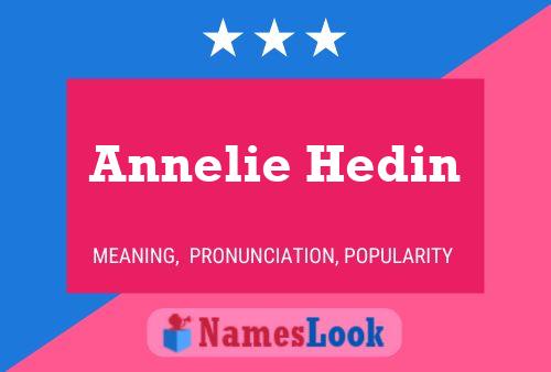 Annelie Hedin Name Poster