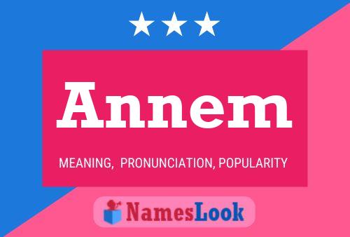 Annem Name Poster