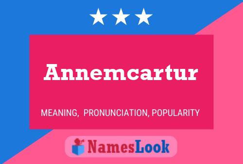 Annemcartur Name Poster