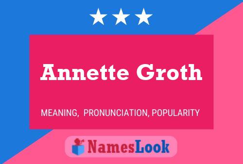 Annette Groth Name Poster