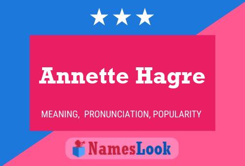 Annette Hagre Name Poster