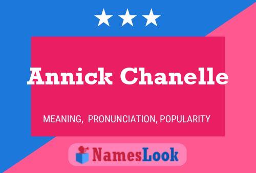 Annick Chanelle Name Poster