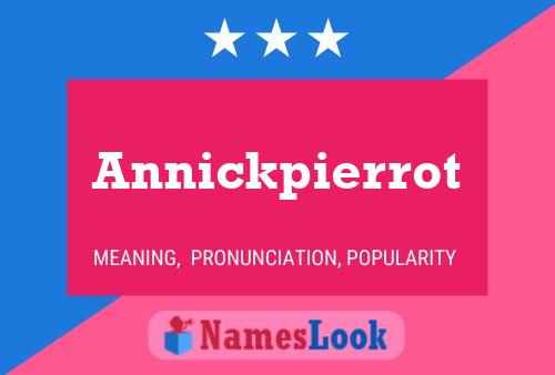 Annickpierrot Name Poster