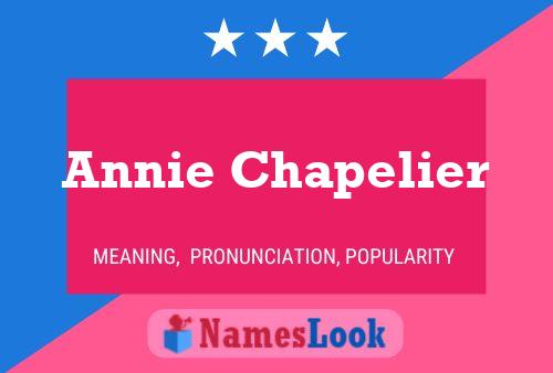 Annie Chapelier Name Poster