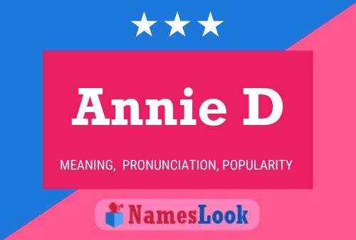 Annie D Name Poster