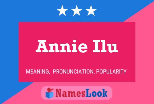 Annie Ilu Name Poster