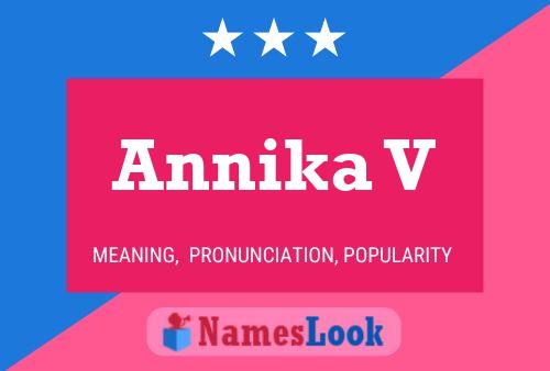 Annika V Name Poster