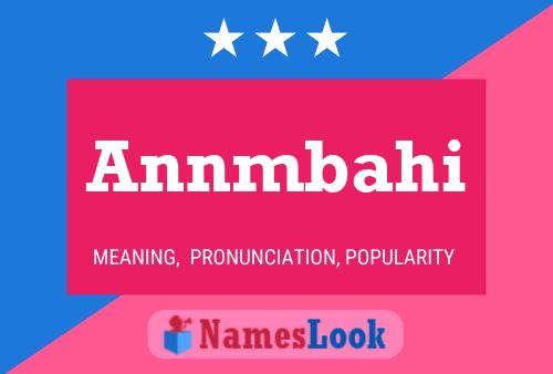 Annmbahi Name Poster