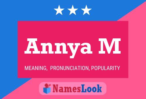 Annya M Name Poster