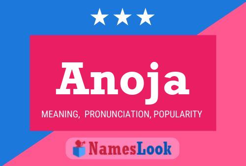 Anoja Name Poster