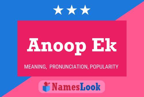 Anoop Ek Name Poster