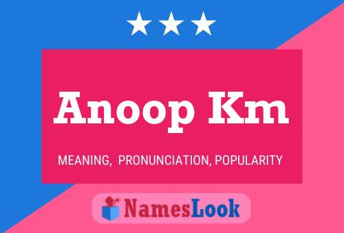 Anoop Km Name Poster