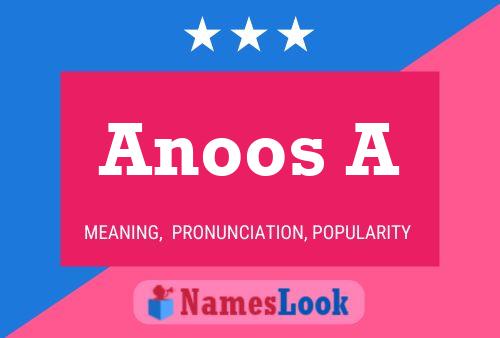 Anoos A Name Poster