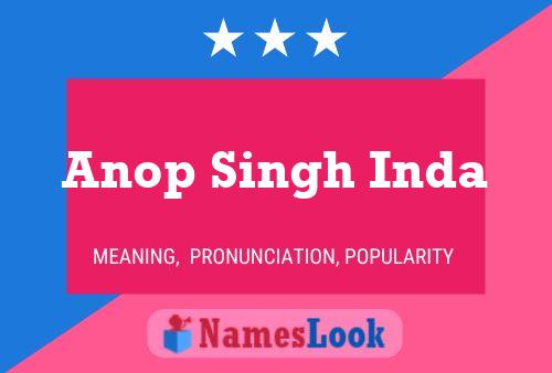 Anop Singh Inda Name Poster