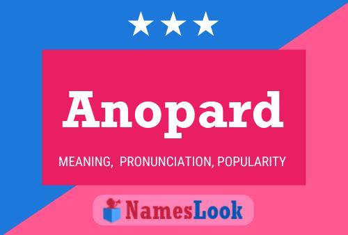 Anopard Name Poster