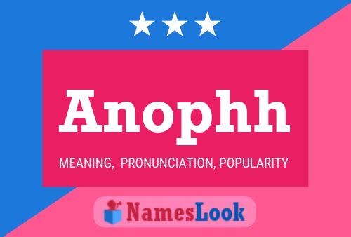 Anophh Name Poster