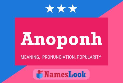 Anoponh Name Poster