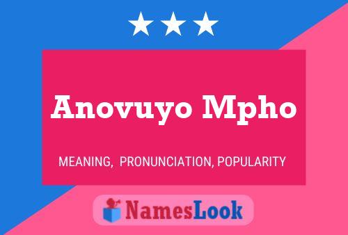 Anovuyo Mpho Name Poster