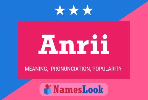 Anrii Name Poster