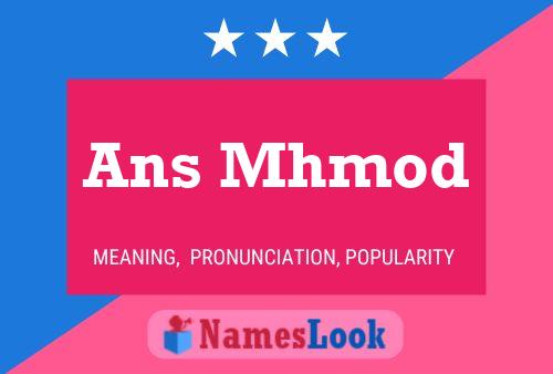 Ans Mhmod Name Poster