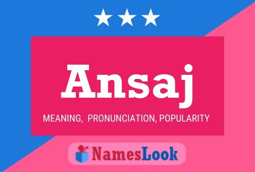 Ansaj Name Poster