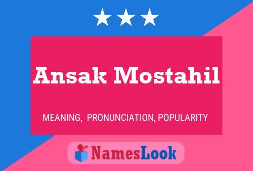 Ansak Mostahil Name Poster