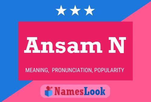 Ansam N Name Poster