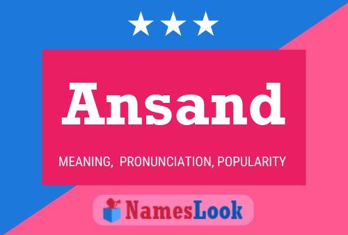 Ansand Name Poster