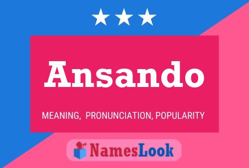 Ansando Name Poster