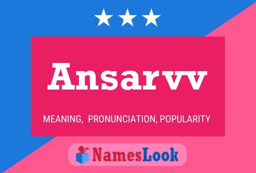 Ansarvv Name Poster