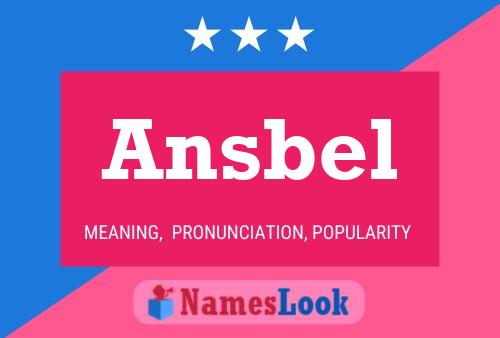 Ansbel Name Poster