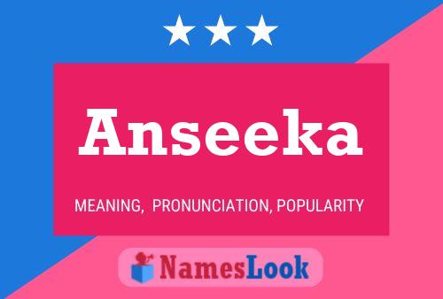 Anseeka Name Poster