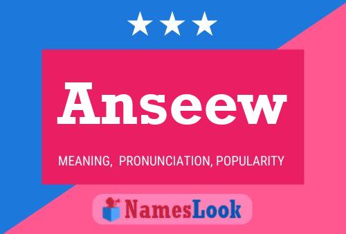 Anseew Name Poster