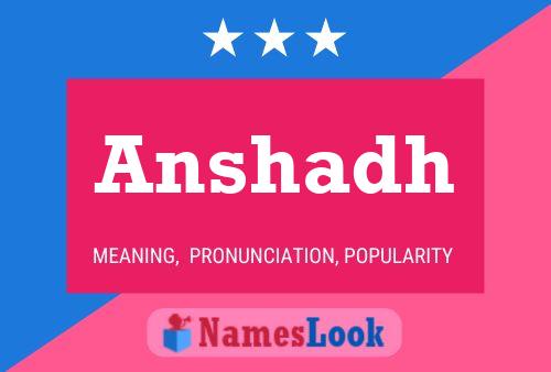 Anshadh Name Poster