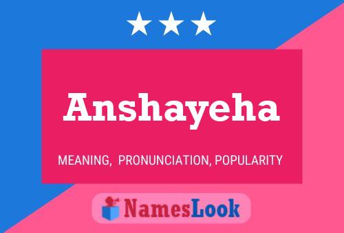 Anshayeha Name Poster