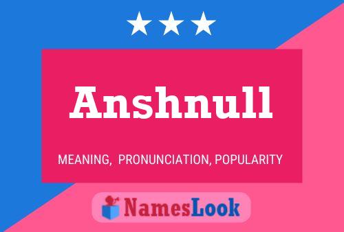 Anshnull Name Poster