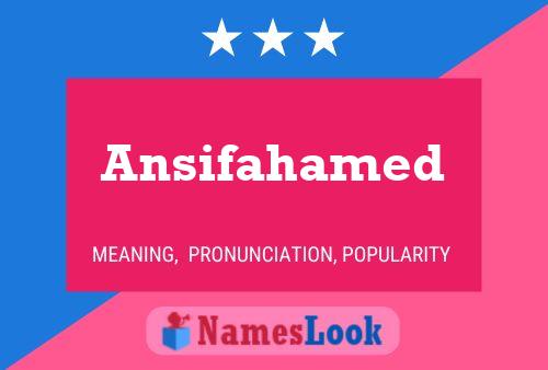 Ansifahamed Name Poster