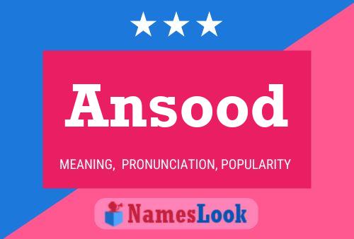 Ansood Name Poster