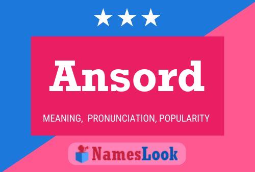 Ansord Name Poster