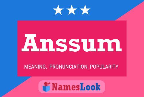 Anssum Name Poster