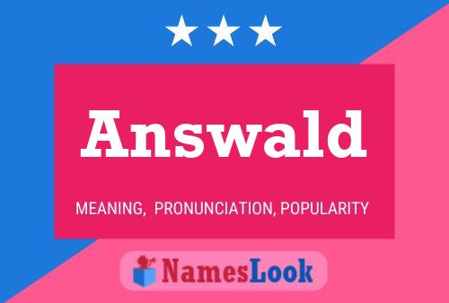 Answald Name Poster