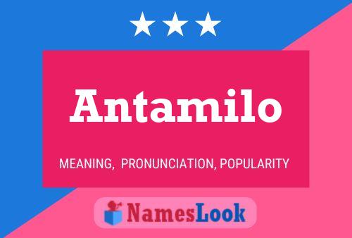 Antamilo Name Poster